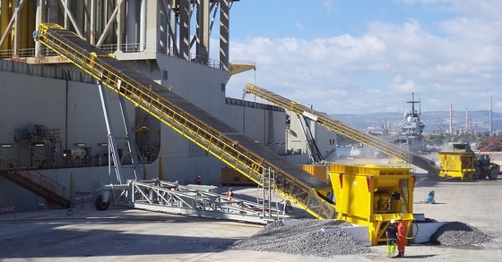 Unità di elaborazione che spedisce il cellulare resistente della ghiaia della sabbia del nastro trasportatore 15Kw B1600