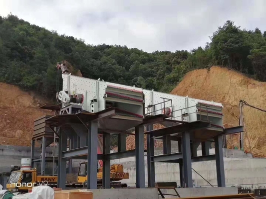 Macchina vibratoria di vibrazione di alta efficienza del setaccio lineare dello schermo per la pianta concreta degli aggregati