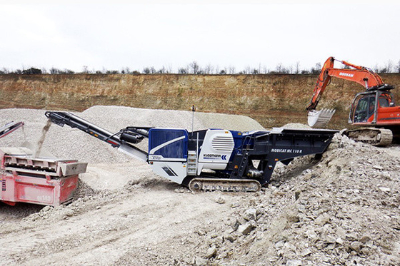 Frantoi a mascella portatili utilizzati montati su rotaie MC 110 R EVO 248 chilowatt