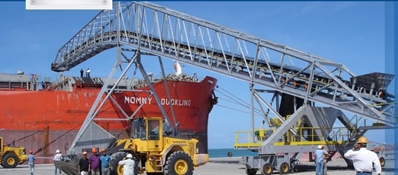 Trasportatore di carico del nastro trasportatore del cotone del poliestere del camion telescopico continentale fisso della tela