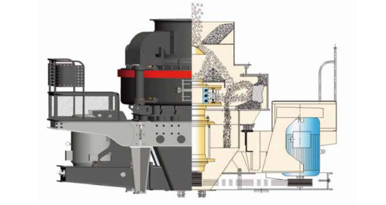 macchina del creatore della sabbia di 160Kw 540 TPH, conimetro a urto verticale dell'asse della pietra VSI del quarzo