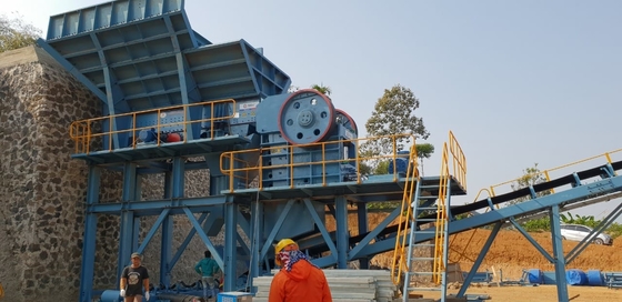 Cellulare di pietra dell'asse eccentrica 55Kw PE500 x 750 della macchina del frantoio a mascella della ghiaia