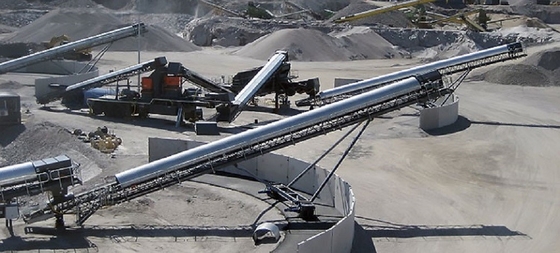 Cava resistente al fuoco di estrazione mineraria del cemento del nastro trasportatore autoalimentato dell'olio 440V
